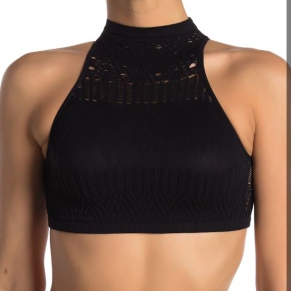 seamless halter bralette